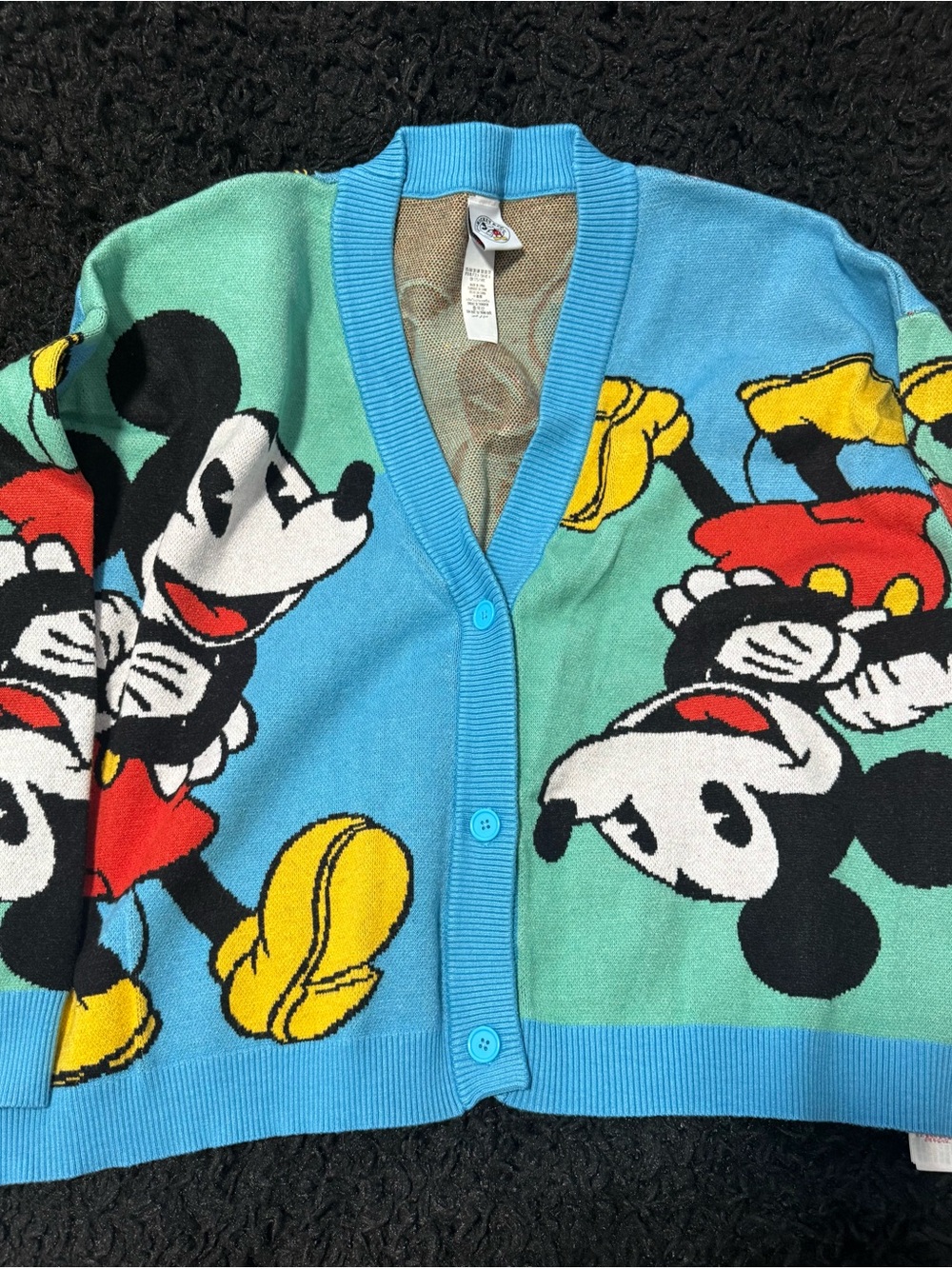 Mickey Mouse Blue & Green Cardigan